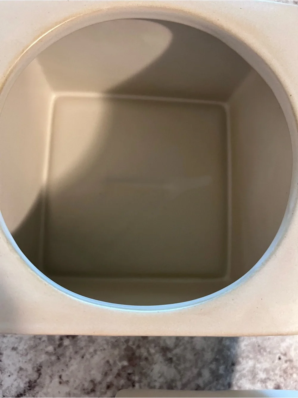 Threshold Studio McGee Ceramic Stoneware Cube Square Storage Canister